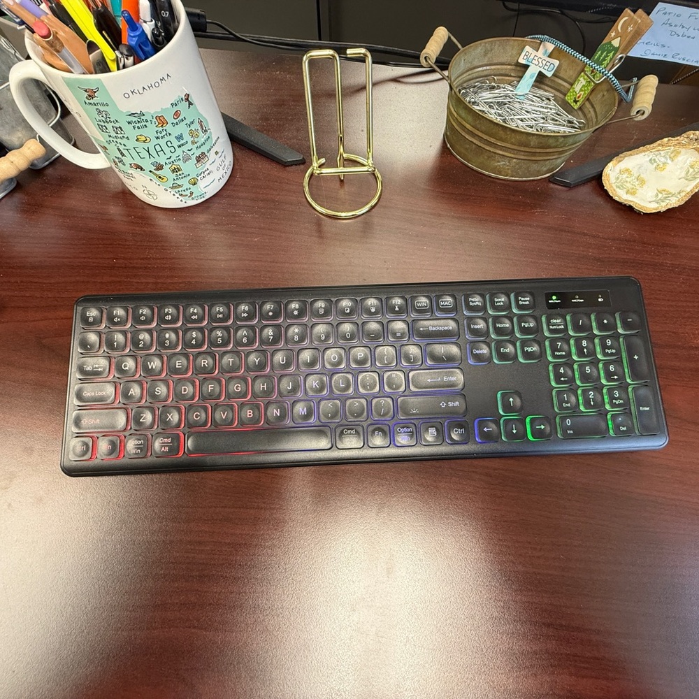 RGB Backlit Wireless Keyboard and Mouse Combo KL1